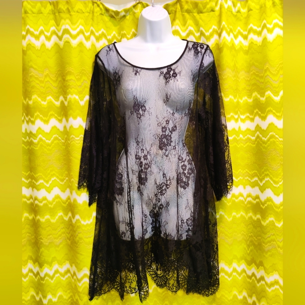 Black Lace Layering Dress